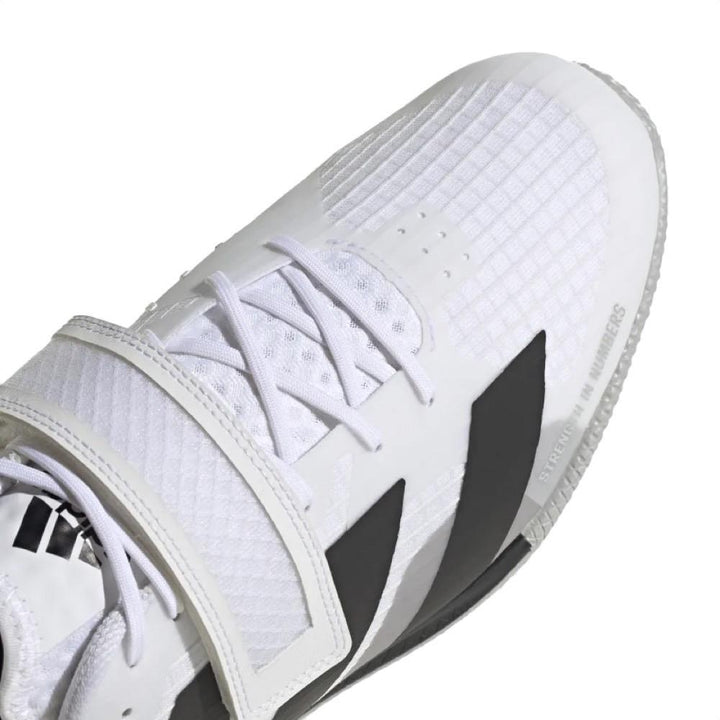 Adidas Adipower 3 Weightlifting Boots - White/Grey-FEUK