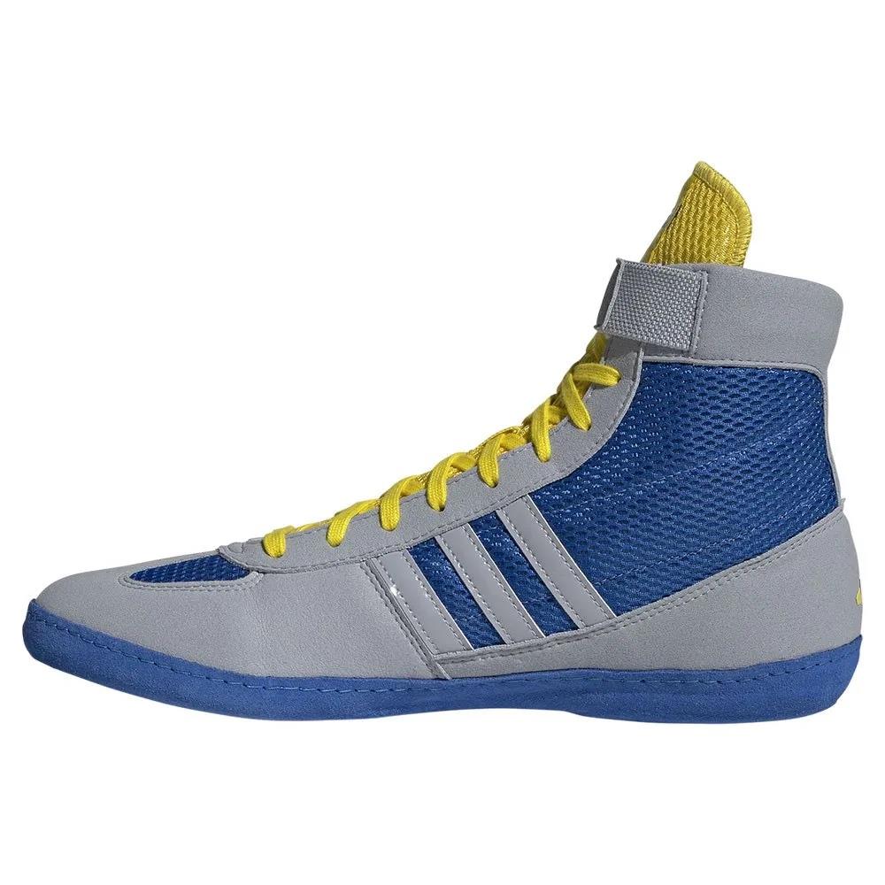 Adidas Combat Speed 4 Wrestling Boots - Blue/Grey-Adidas