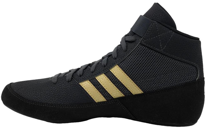 Adidas Havoc Kids Wrestling Boots - Black/Gold-Adidas