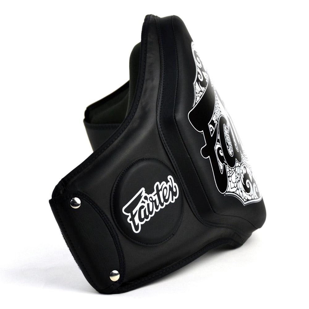 Fairtex Microfibre Belly Pad - Black/Black-FTX-BPV3-BK-BK-FEUK