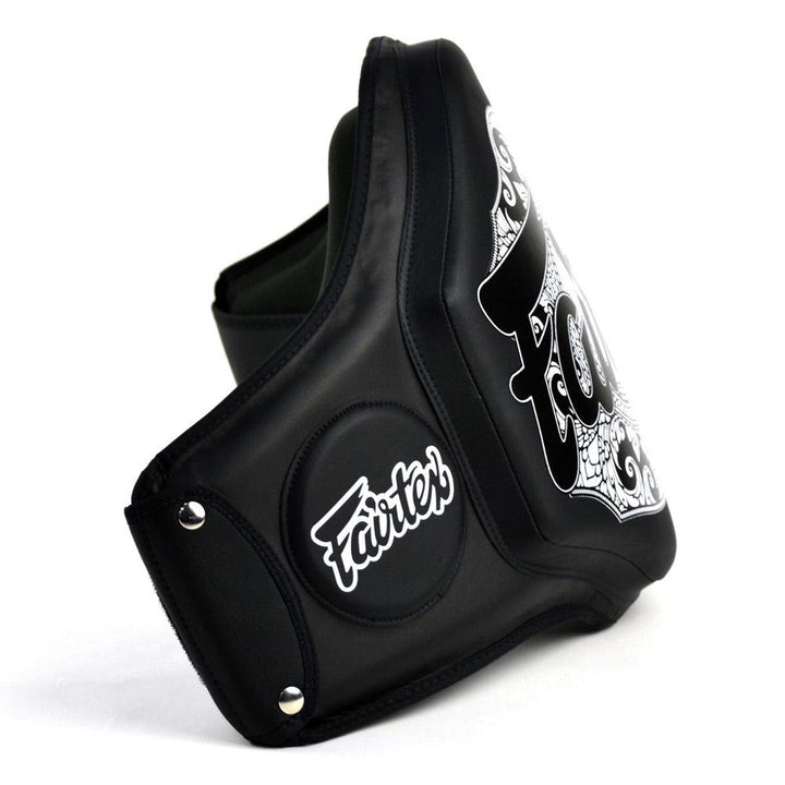 Fairtex Microfibre Belly Pad - Black/Black-FTX-BPV3-BK-BK-FEUK