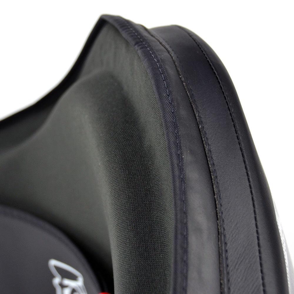 Fairtex Microfibre Belly Pad - Black/Black-FTX-BPV3-BK-BK-FEUK