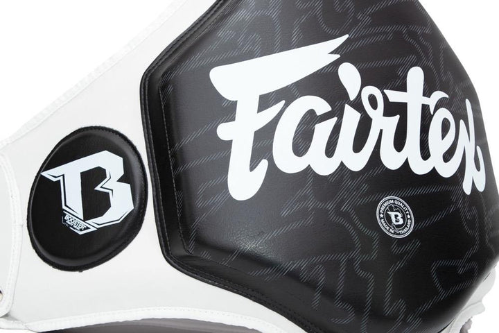 Fairtex X Booster Belly Pad - White/Black-Fairtex