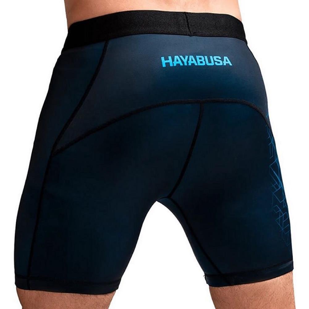 Hayabusa Geo Vale Tudo Shorts - Blue-Hayabusa