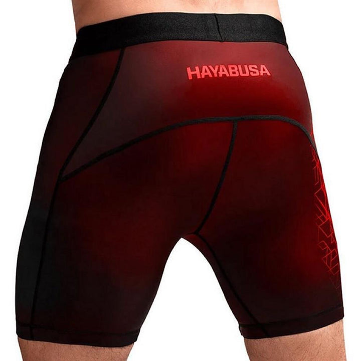 Hayabusa Geo Vale Tudo Shorts - Red-Hayabusa