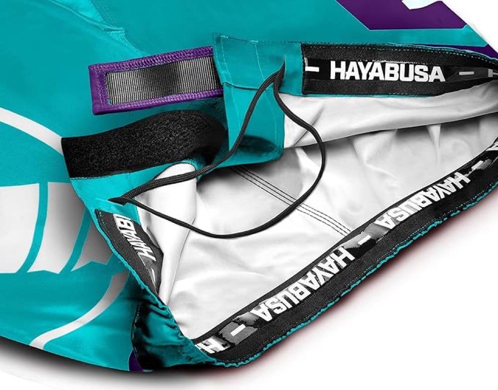 Hayabusa Icon Mid-Thigh MMA Shorts - Teal/White-Hayabusa