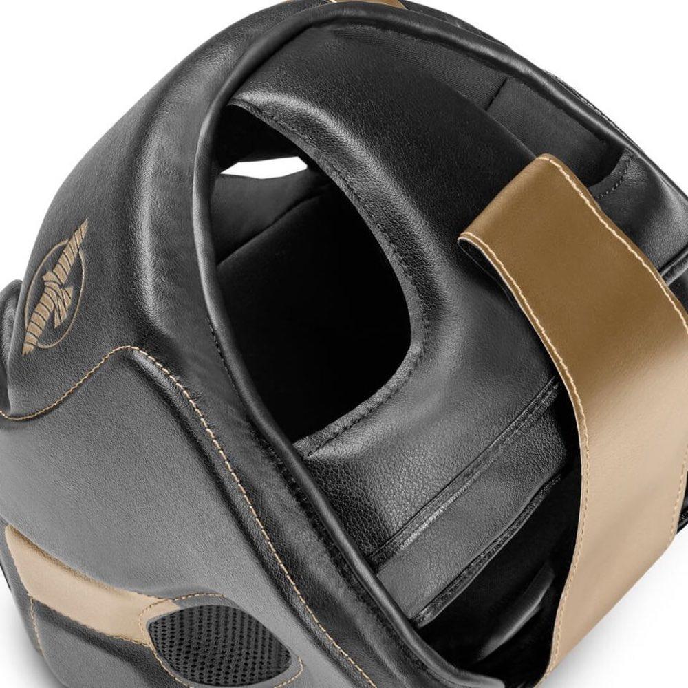 Hayabusa T3 Head Guard - Black/Gold-Hayabusa