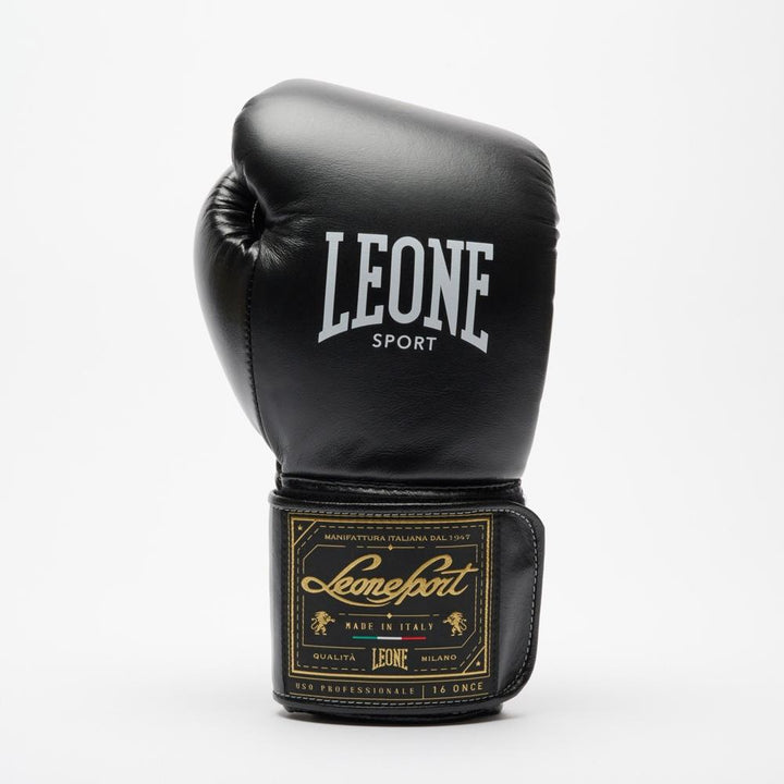 Leone Orlando Classico Boxing Gloves - Black-Leone 1947