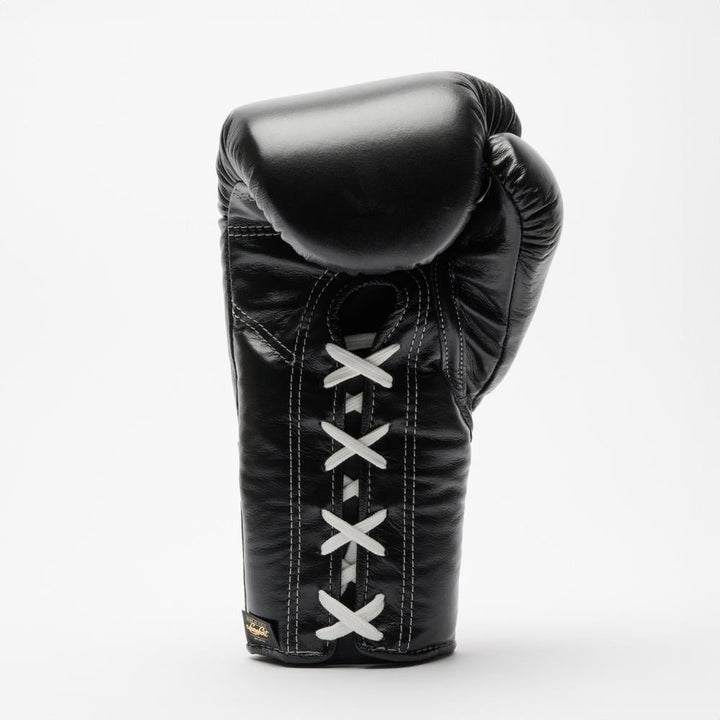 Leone Orlando Classico Lace Boxing Gloves - Black-Leone 1947