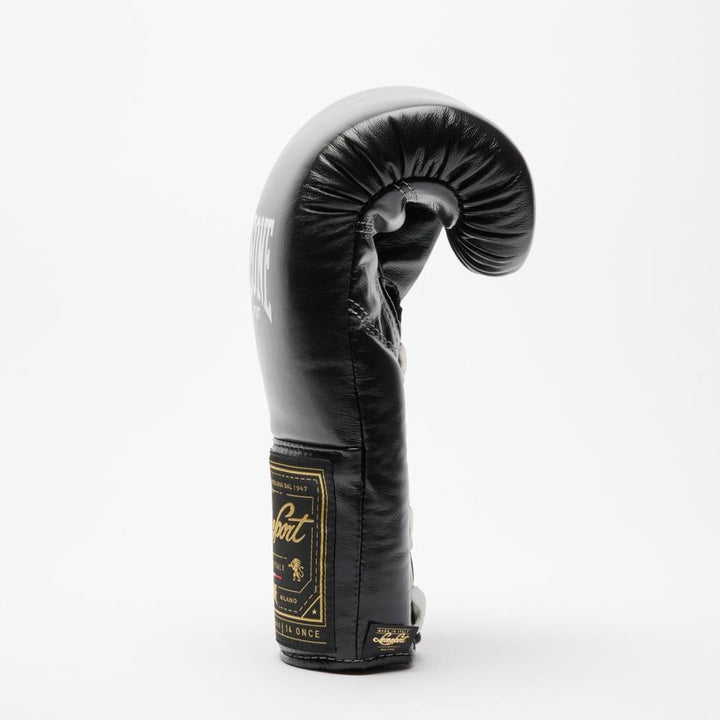 Leone Orlando Classico Lace Boxing Gloves - Black-Leone 1947