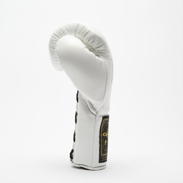 Leone Orlando Classico Lace Boxing Gloves - White-Leone 1947