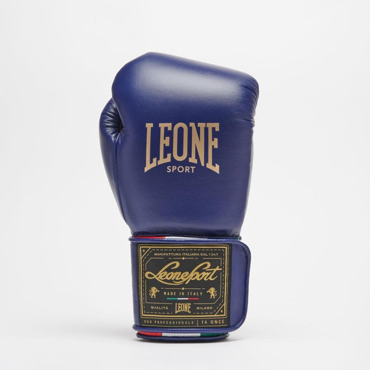 Leone Orlando Classico Tricolore Boxing Gloves - Blue-Leone 1947