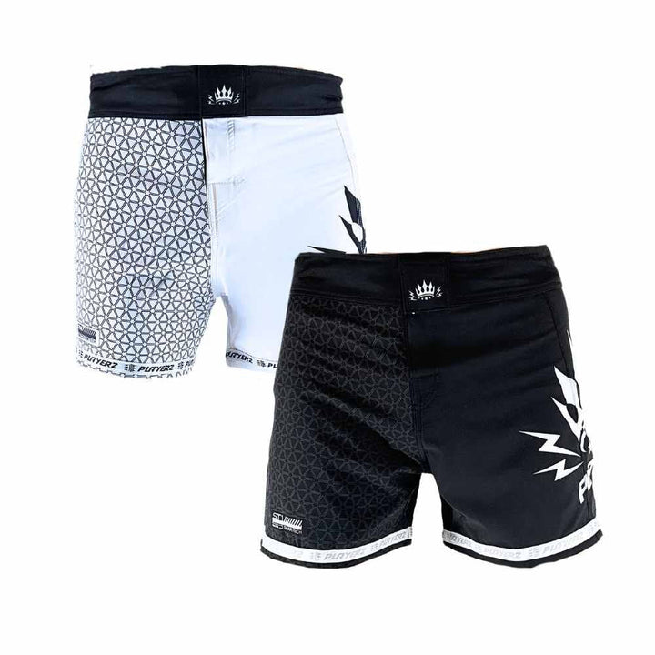 Playerz Mosaic High Cut MMA Shorts-Playerz Boxing