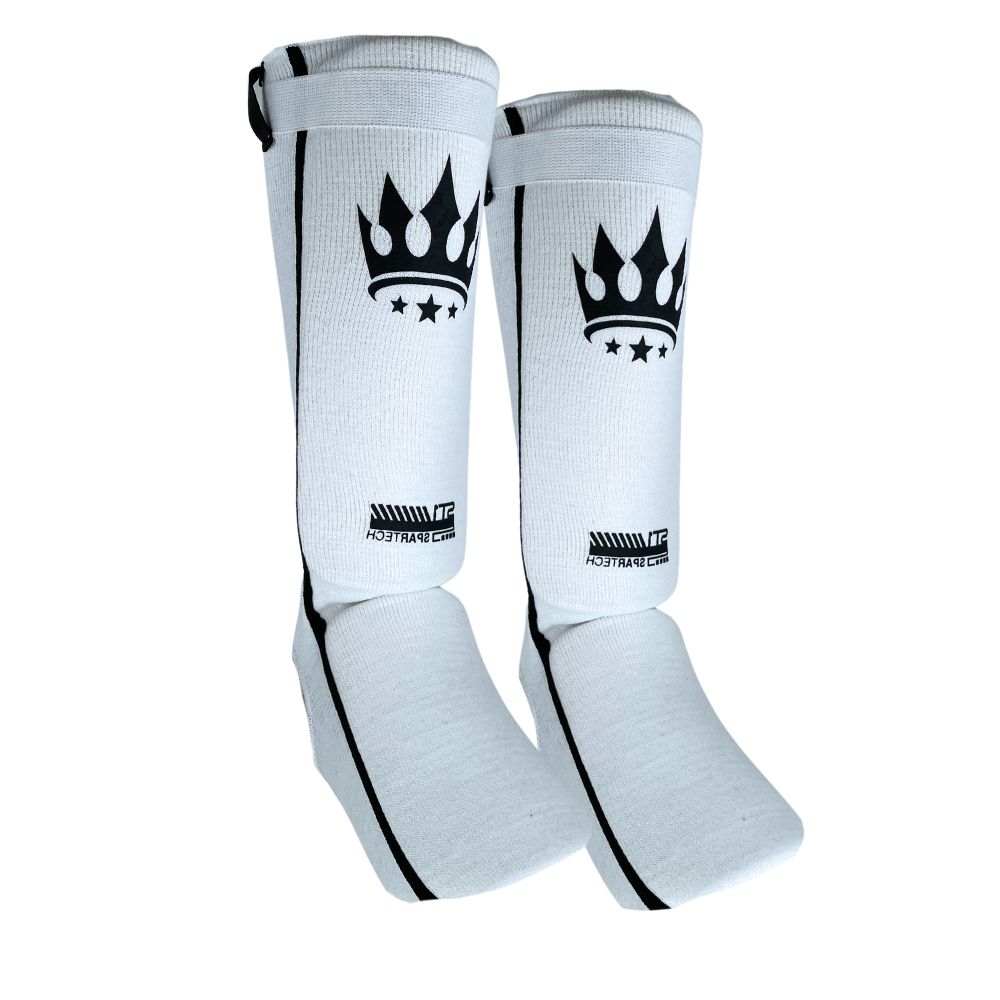 Playerz SparTech Lightweight Cotton Shin Guards - Adult & Kids-Playerz Boxing