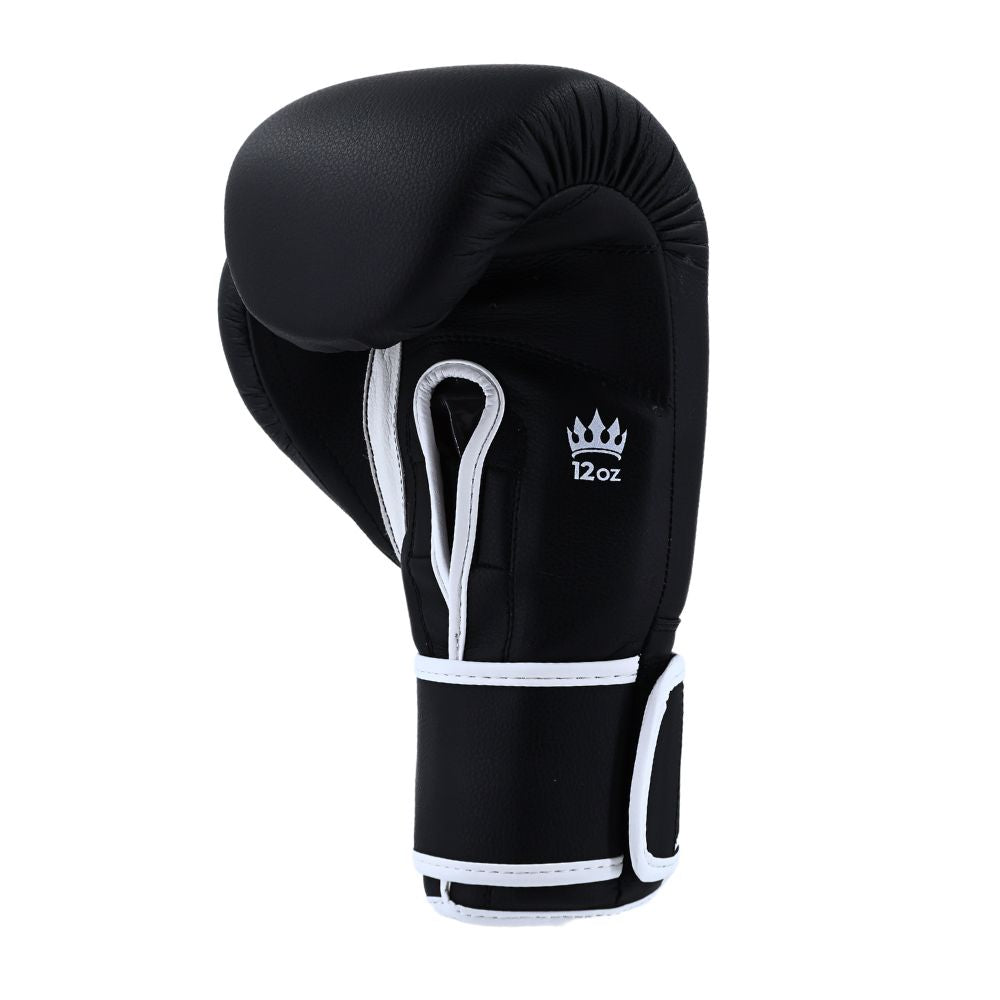 Playerz SparTech Boxing Gloves - Black/White-Playerz Boxing