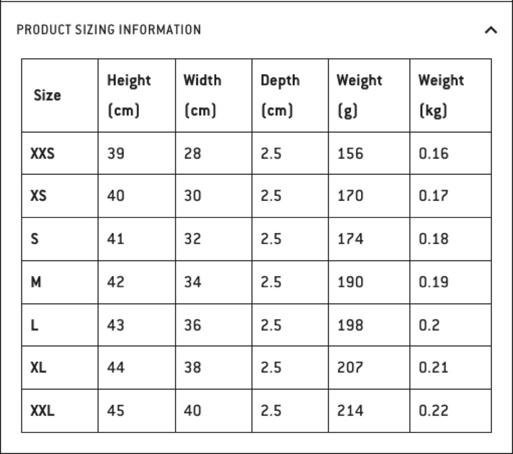 Size Guide Image