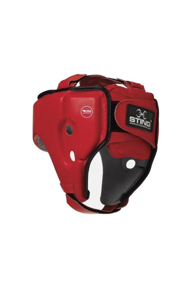 Sting IBA Approved Head Guard - Red-Sting