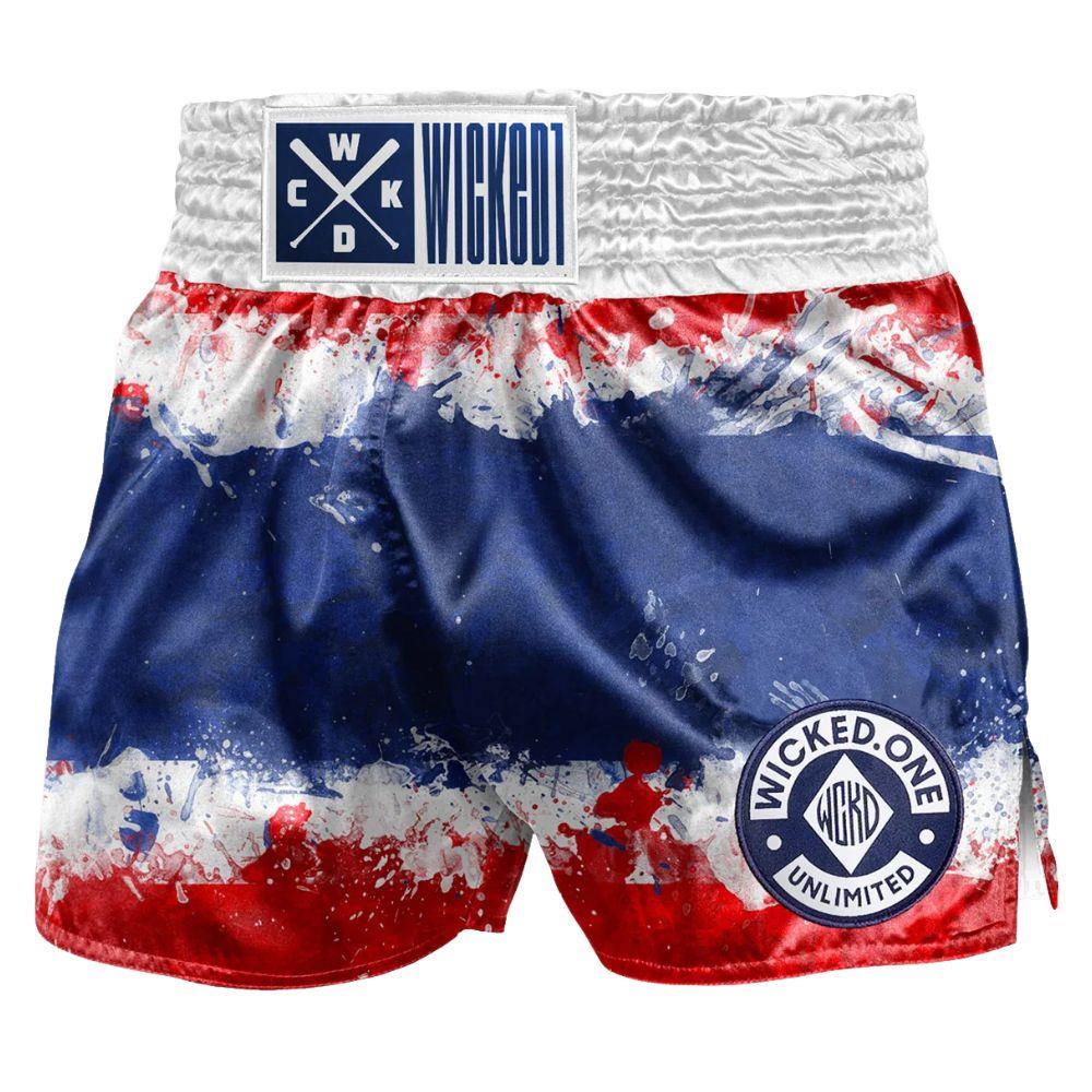 Wicked One Thai Flag Muay Thai Shorts-Wicked1