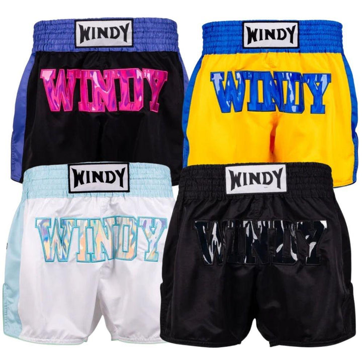 Windy Retro Holo Muay Thai Shorts-Windy Fightgear